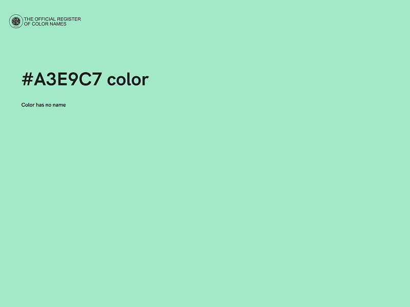 #A3E9C7 color image