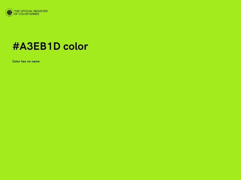 #A3EB1D color image