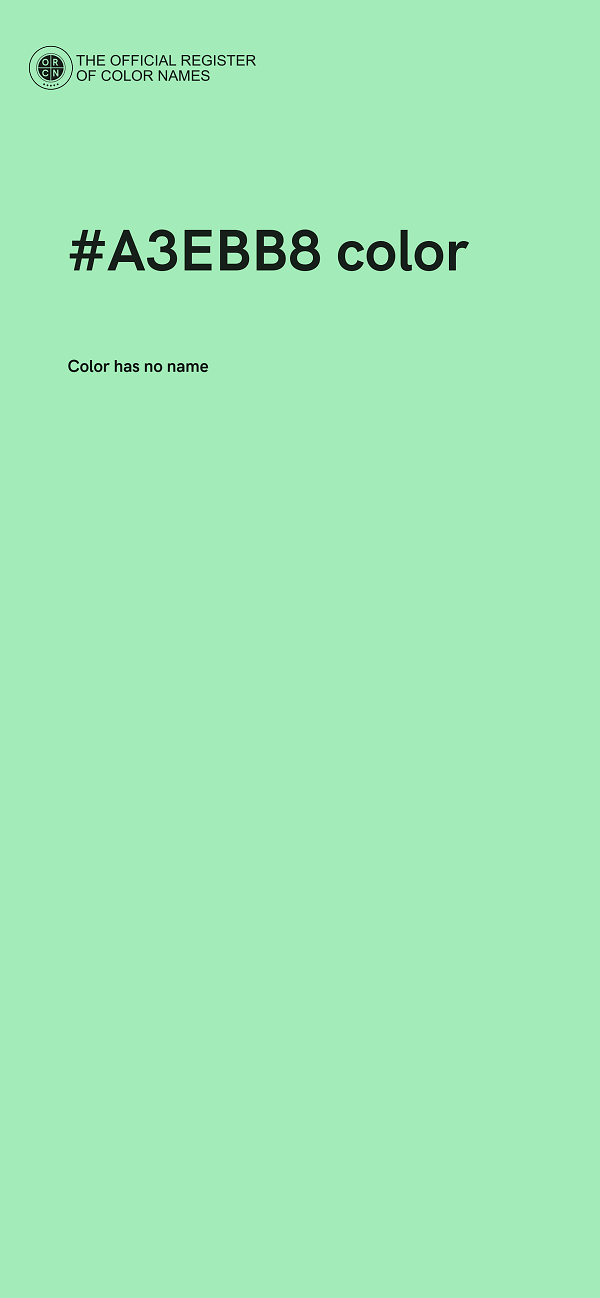 #A3EBB8 color image