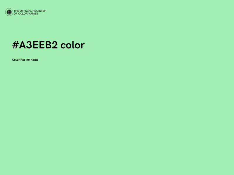 #A3EEB2 color image