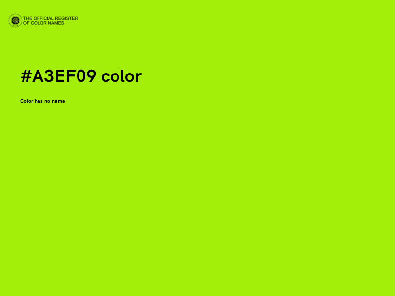 #A3EF09 color image