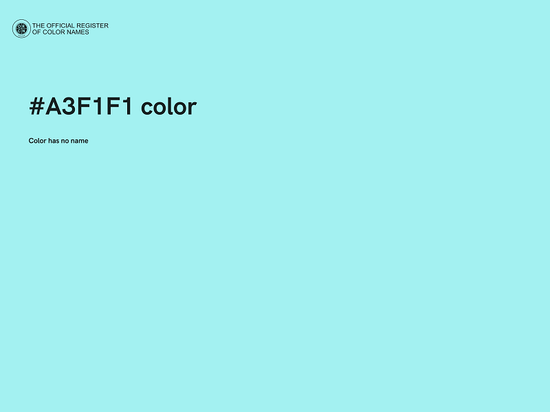#A3F1F1 color image
