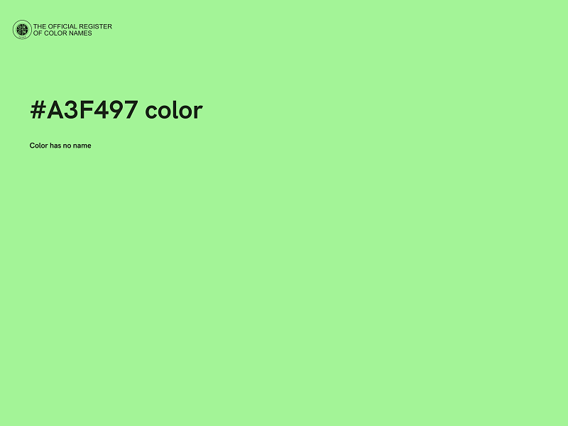 #A3F497 color image