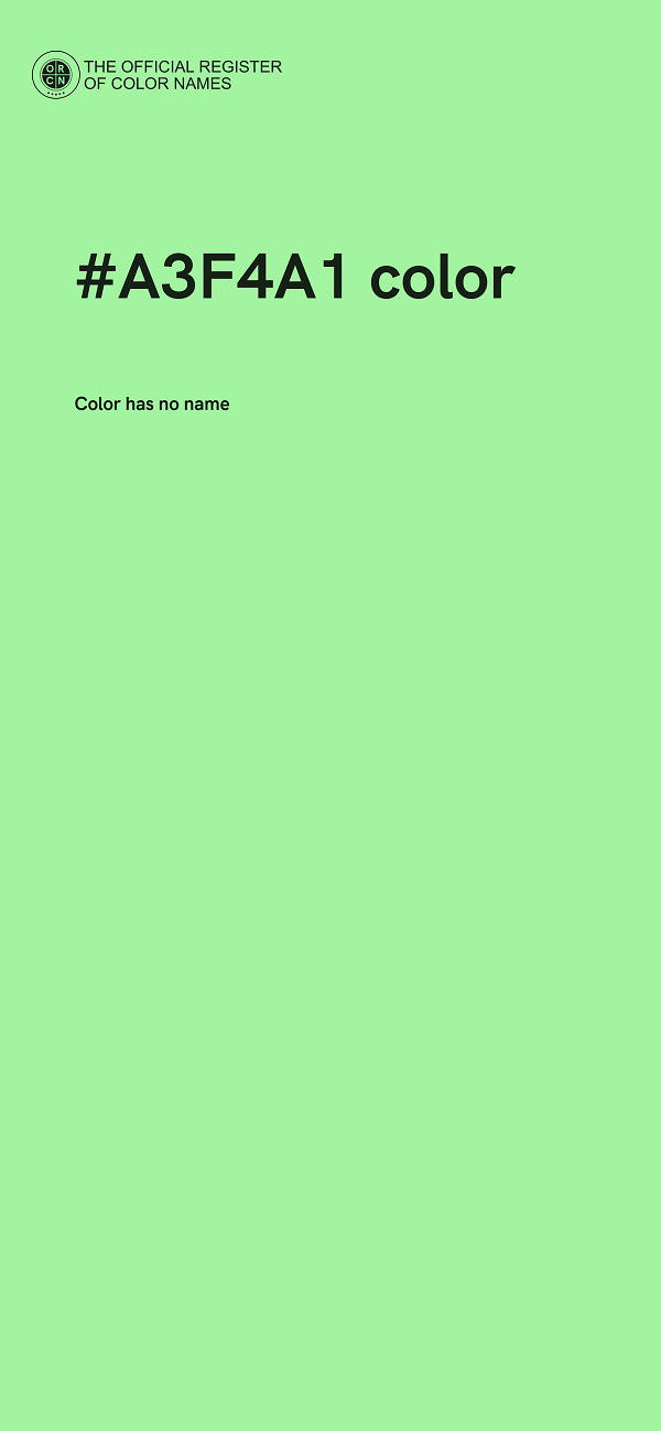 #A3F4A1 color image