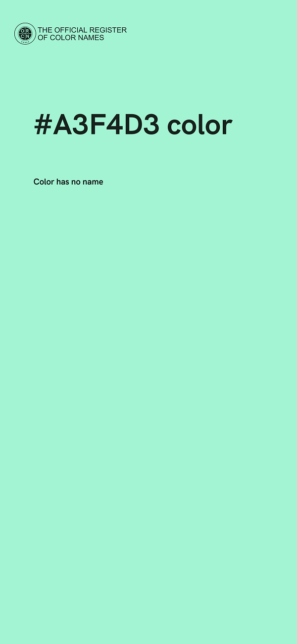 #A3F4D3 color image