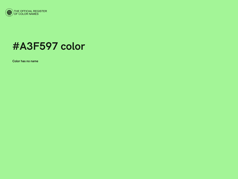 #A3F597 color image