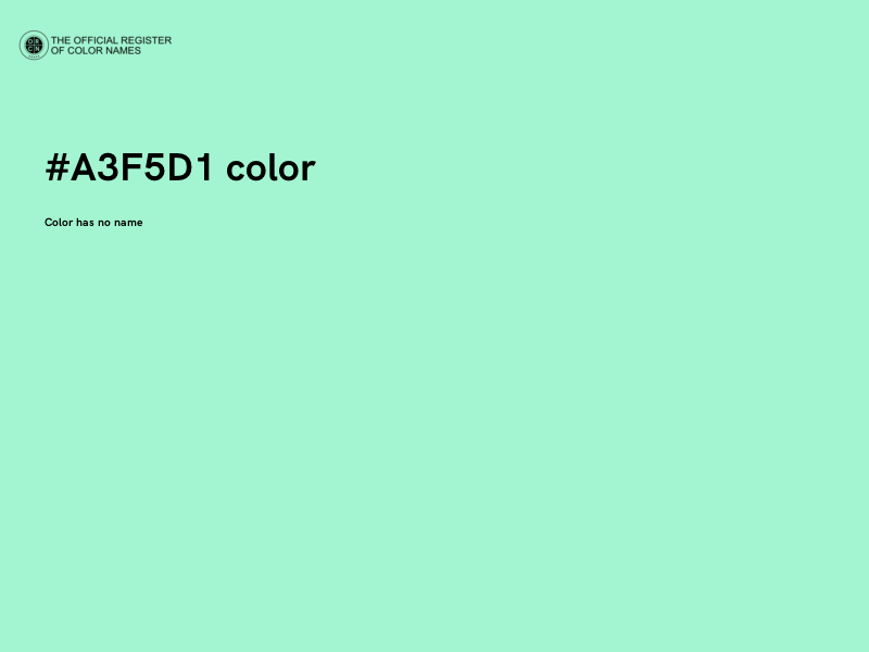 #A3F5D1 color image