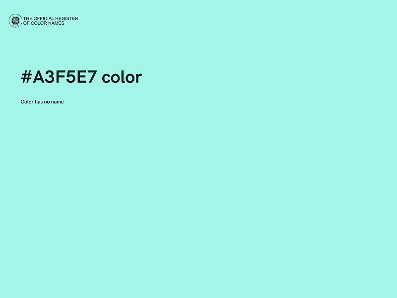 #A3F5E7 color image