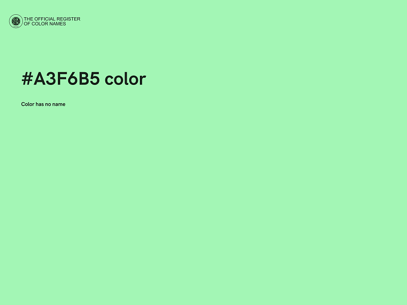 #A3F6B5 color image