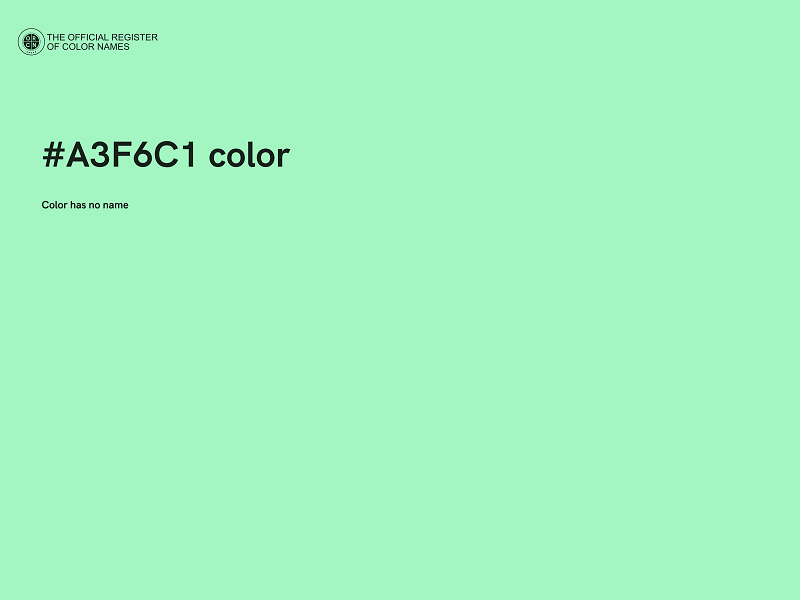 #A3F6C1 color image