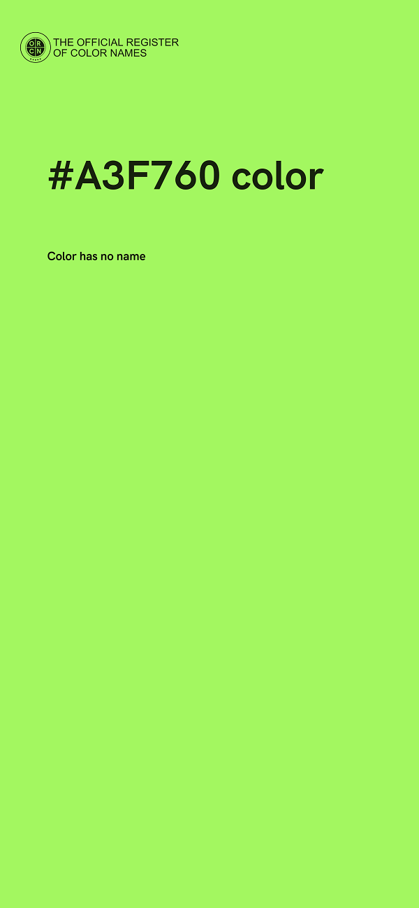 #A3F760 color image