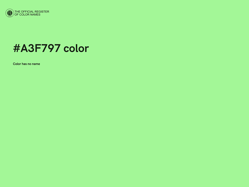 #A3F797 color image