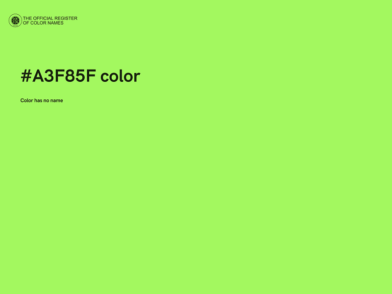 #A3F85F color image