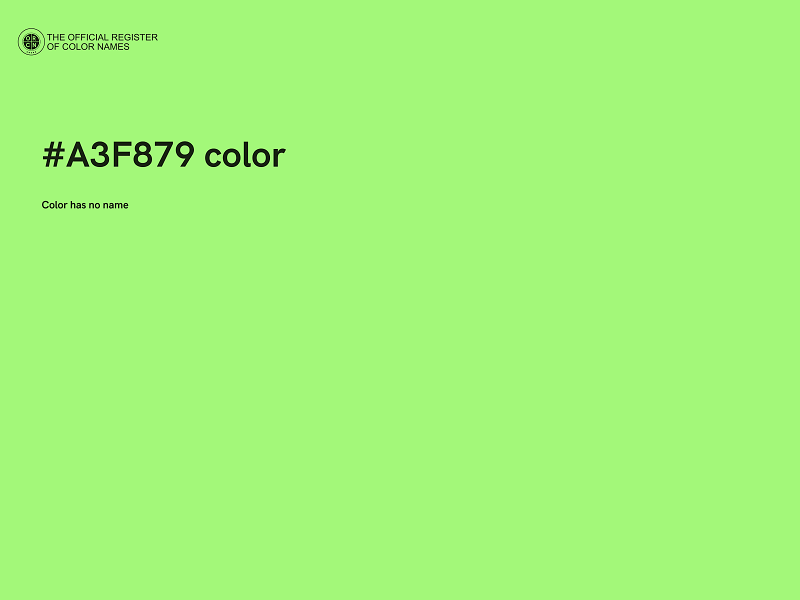 #A3F879 color image