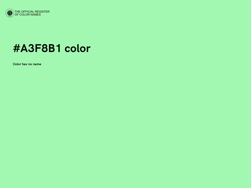 #A3F8B1 color image