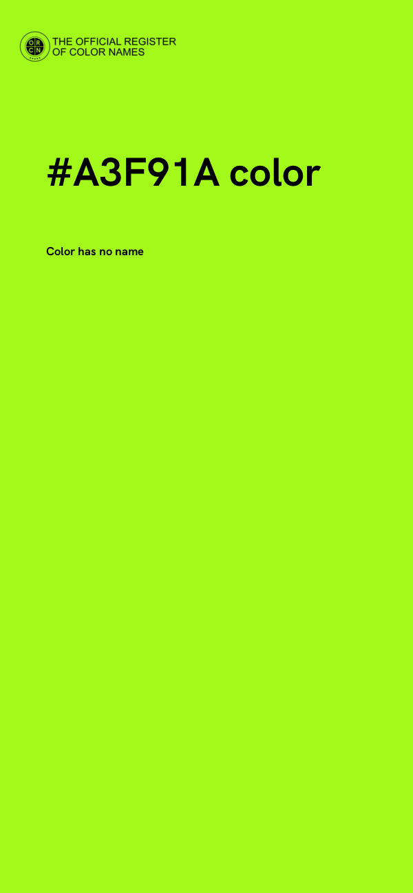 #A3F91A color image