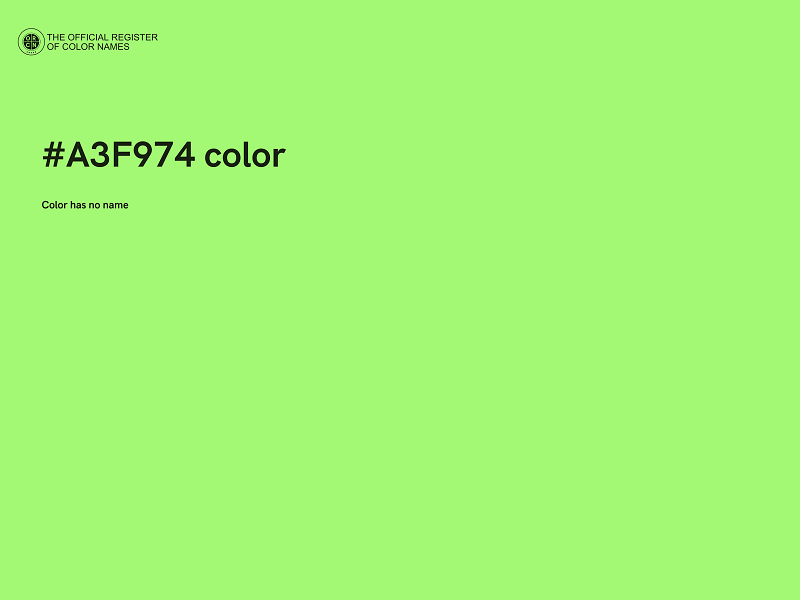 #A3F974 color image