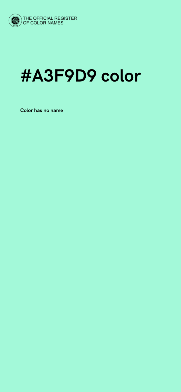 #A3F9D9 color image
