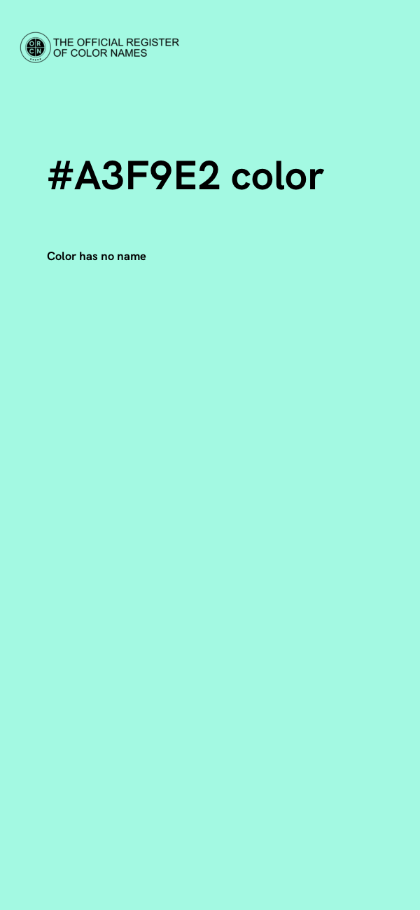 #A3F9E2 color image