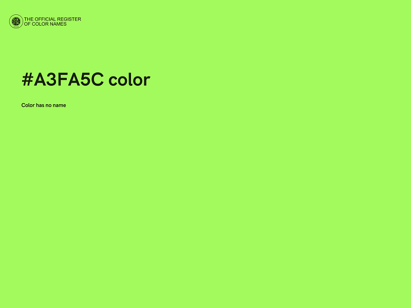 #A3FA5C color image