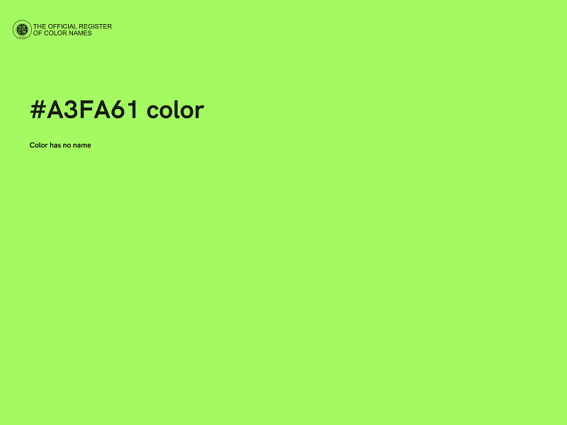 #A3FA61 color image