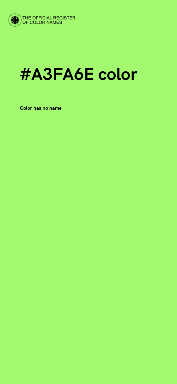 #A3FA6E color image