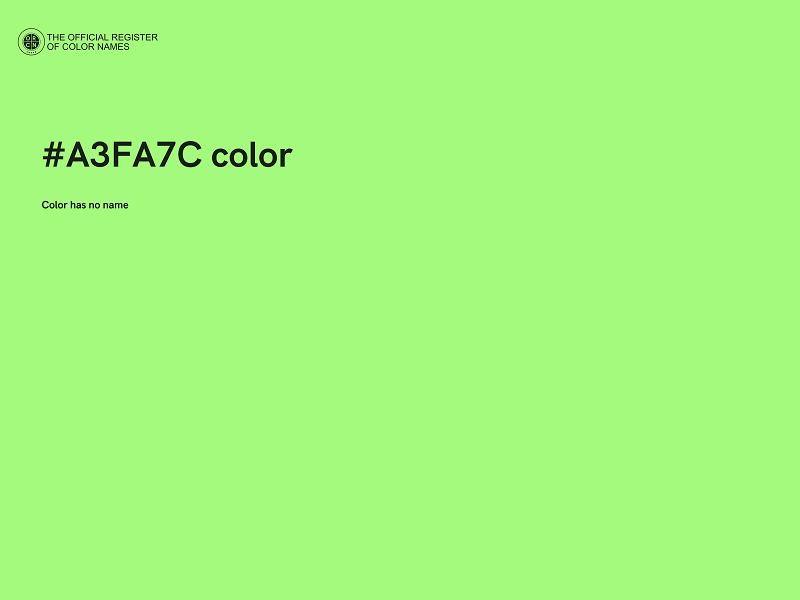 #A3FA7C color image