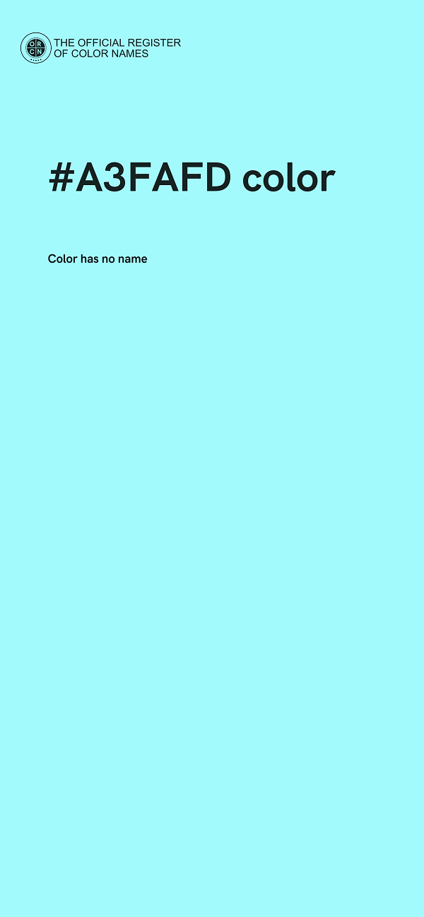 #A3FAFD color image