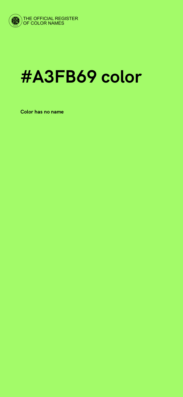 #A3FB69 color image