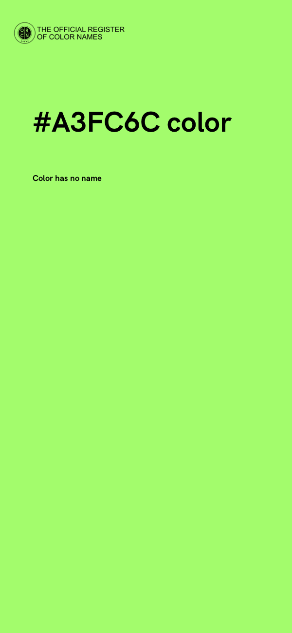 #A3FC6C color image