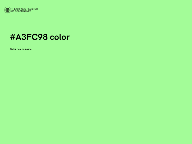 #A3FC98 color image