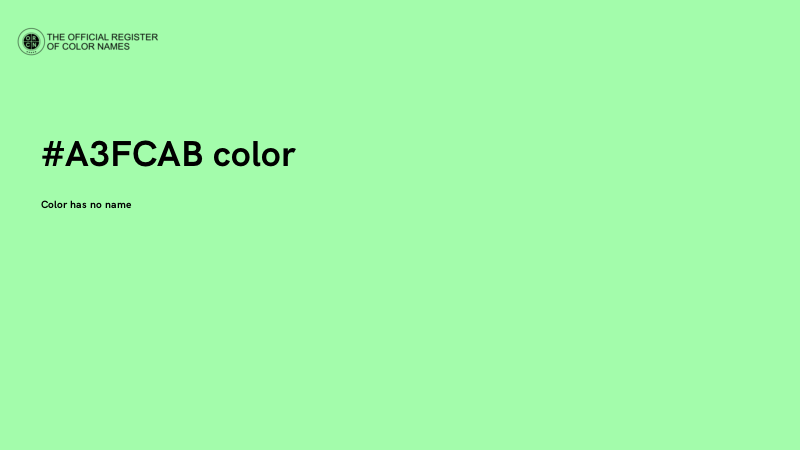 #A3FCAB color image