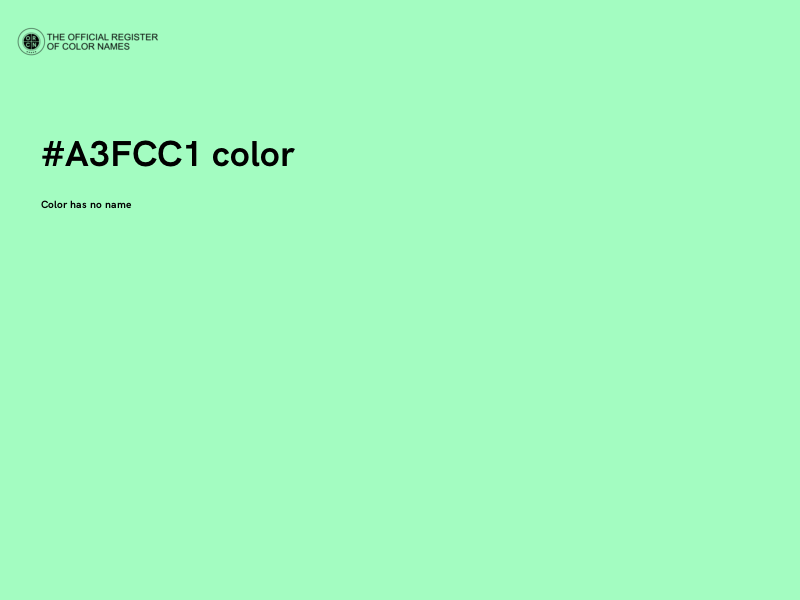 #A3FCC1 color image