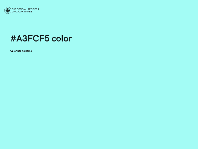 #A3FCF5 color image