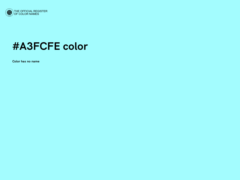 #A3FCFE color image