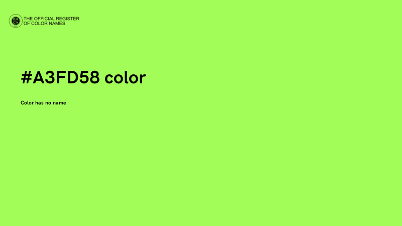 #A3FD58 color image