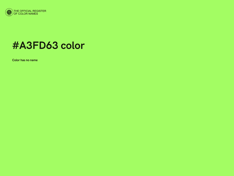 #A3FD63 color image