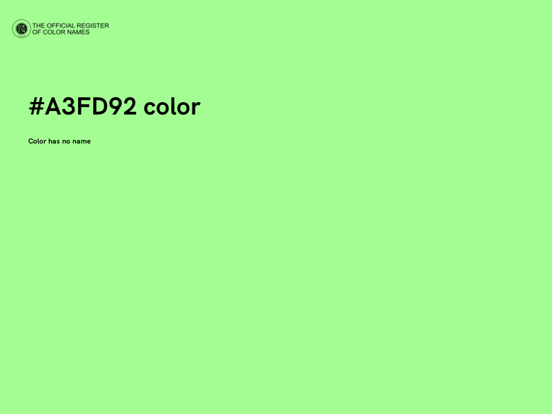 #A3FD92 color image