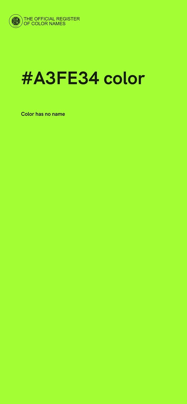 #A3FE34 color image