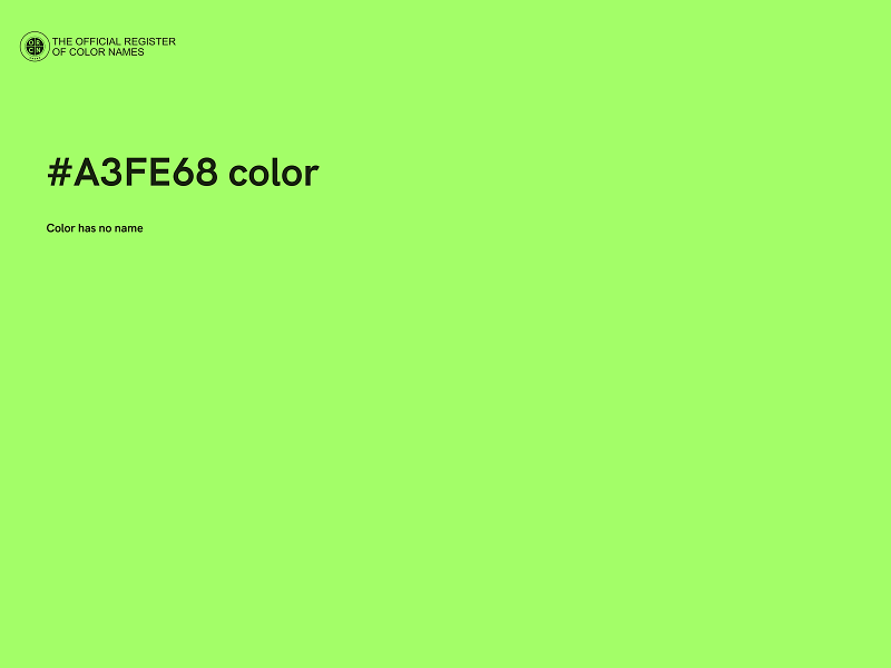 #A3FE68 color image