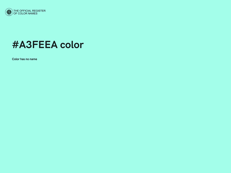 #A3FEEA color image