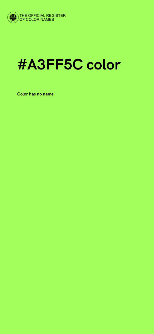 #A3FF5C color image