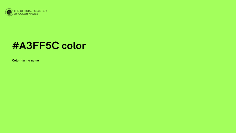 #A3FF5C color image