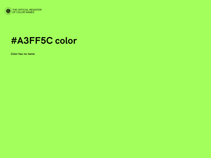 #A3FF5C color image
