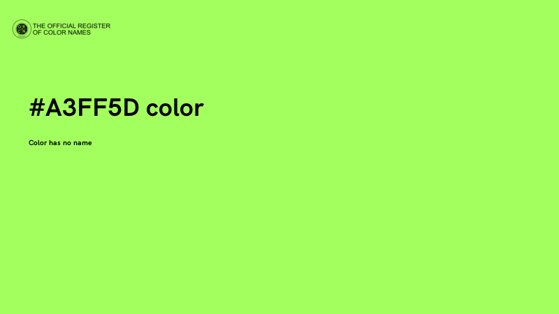 #A3FF5D color image