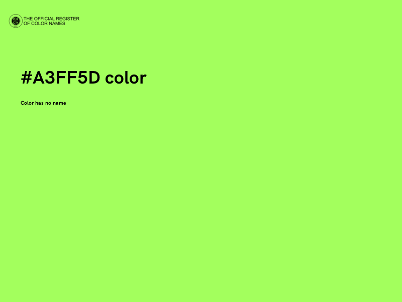 #A3FF5D color image