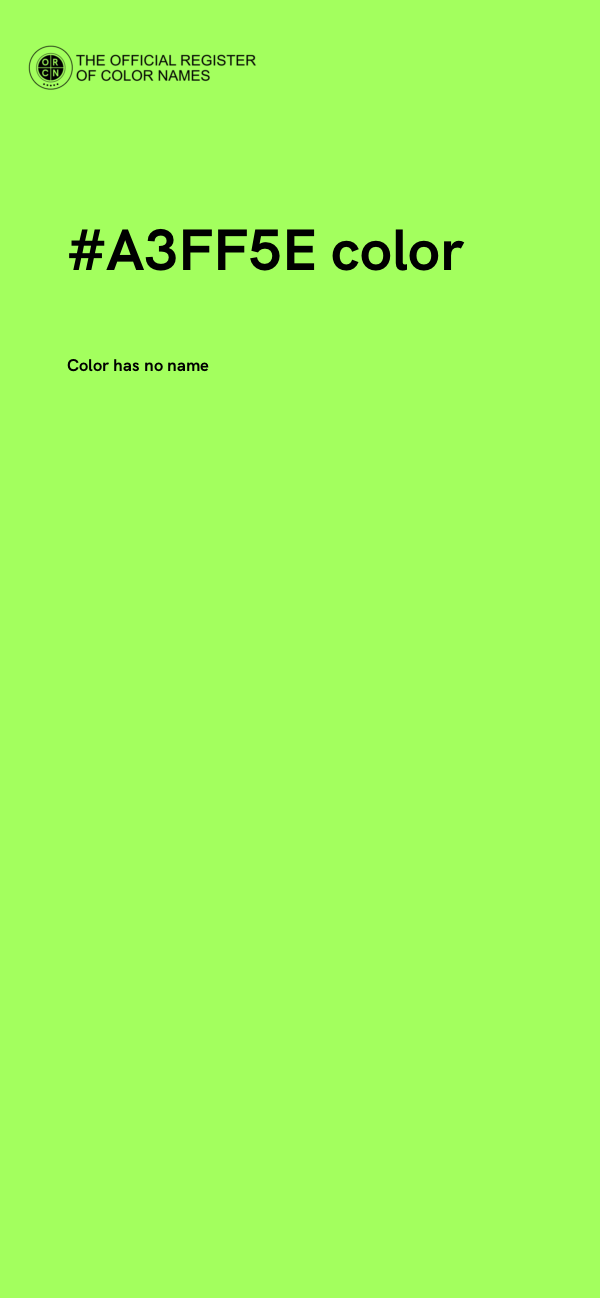 #A3FF5E color image