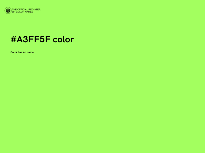 #A3FF5F color image