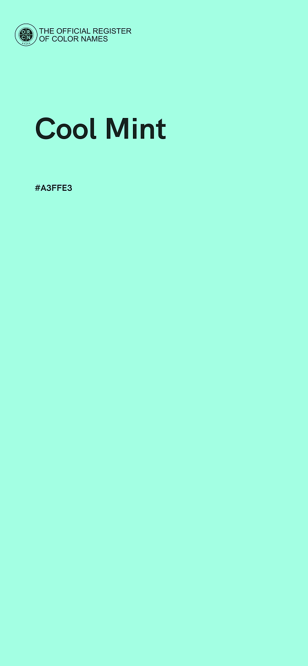 #A3FFE3 - Cool Mint color image