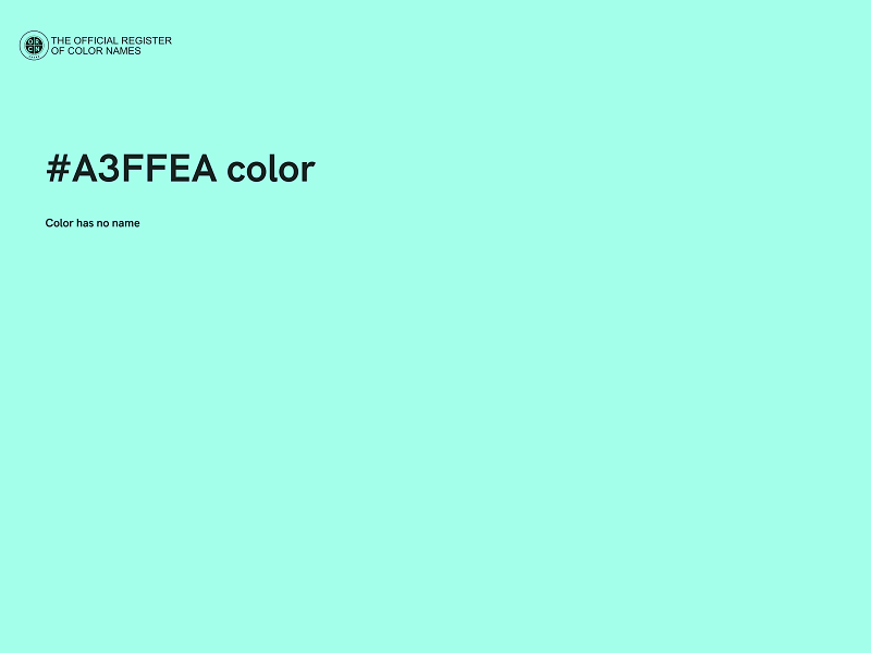 #A3FFEA color image